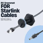 2Pcs RV Cable Passthrough for Starlink mini, RV Cable Grommet Compatible - Image 2