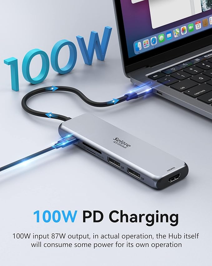 Docking Station Dual DisplayPort, Selore USB c hub - Image 5