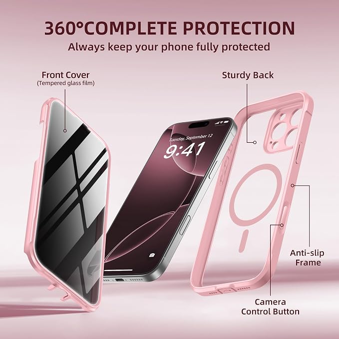 BERFY Magnetic for iPhone 16 Pro Case, Compatible - Image 9