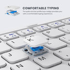Foldable Bluetooth Keyboard, Portable Full Size Folding Keyboard - Image 7