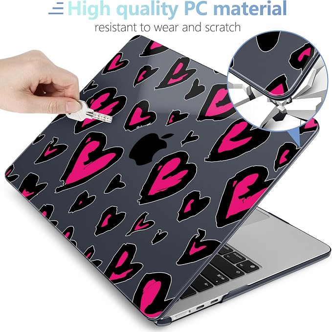 MEEgoodo Case for MacBook Air M4/M3/M2 13.6 inch 2025 2024 2022, Fit Model - Image 4