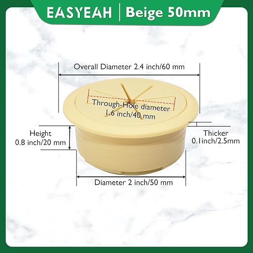 5 Pcs Desk Grommet 2" / 50 mm, Desk Hole Cover - Image 9
