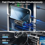 6 Pack USB C Car Charger, Ancekoy 38W Dual USB-C + USB-A Car Charger Adapter - Image 4
