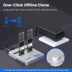 CR311 3-in-1 SSD Cloner, USB3.2 Gen2*2 M.2 Reader, Supports M.2 NVMe/SATA - Image 2
