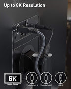 Maxonar Thunderbolt 4 Cable, 240W Thunderbolt Cable 40Gbps Sync 8K/5K@60Hz - Image 3