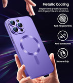 Magnetic for iPhone 15 Pro Case Slim Soft Silicone Bumper Shockproof Metallic - Image 5