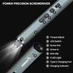 STREBITO Mini Electric Screwdriver, 155 in 1 Electric Precision Screwdriver Set - Image 7
