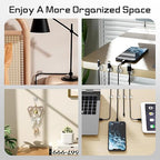 100PCS Cable Clips, Adhesive Wire Clips Strong Cord Clips Wire Holders - Image 7