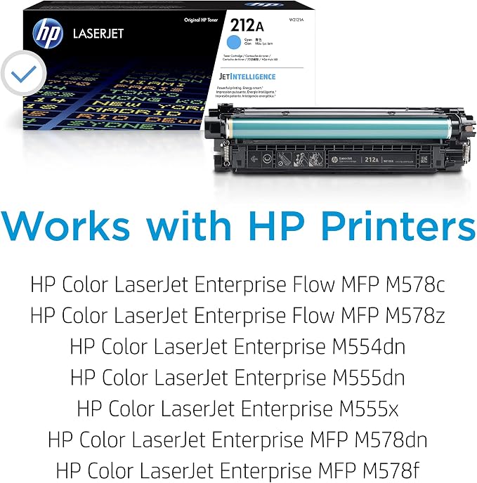 HP 212A Cyan Toner Cartridge | Works - Image 2