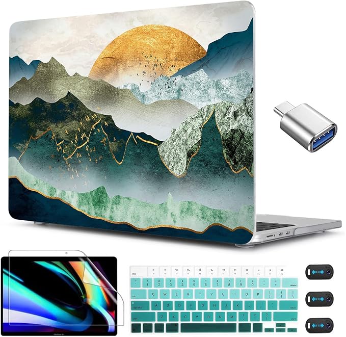 CISSOOK Mountain Case for MacBook Air 13.6 inch 2025 2024 2022 Release Model by CISSOOK