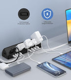 45W Fast Charging Station, Desk Clamp Power Strip, 4 PD USB-C Ports, 5 AC - Image 5