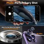 Camera Lens Protector for iPhone 16 Pro Max/16 Pro/15 Pro Max/15 Pro/14 Pro - Image 5