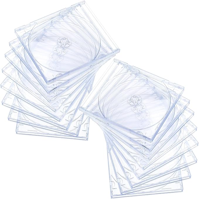 25pcs Clear CD Jewel Cases Standard Single Clear CD Case Blank Case DVD Storage - Image 8