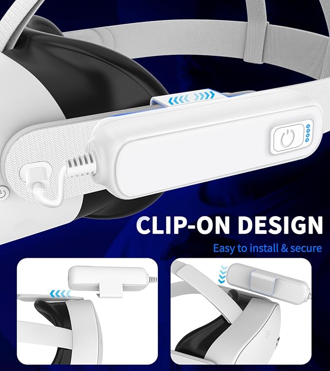 Battery Pack for Meta/Oculus Quest 3S/3/2, 5000mAh Battery VR Charger, Extend - Image 6