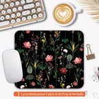 Square Mouse Pad Blooming Botanical Flowers, Personalized Premium-Textured - Image 3