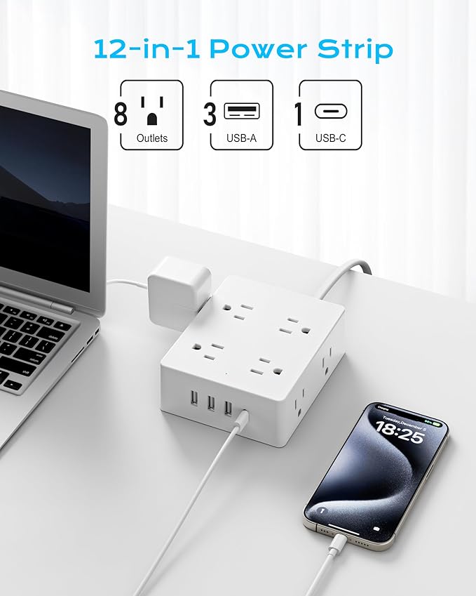 Italy Travel Plug Adapter, Olcorife US to Italy Type L Plug Adapter, - Image 2