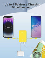 6000mah Ultra Slim Built in Cables Power Bank, Card Size Built in USB C Cords - Image 5