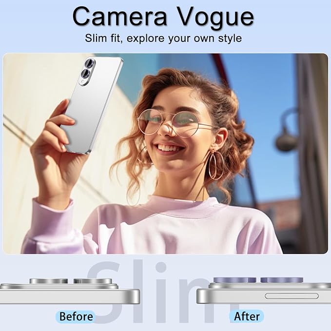 for Samsung Galaxy S25 Edge Camera Lens Protector, Individual Metal Ring - Image 4