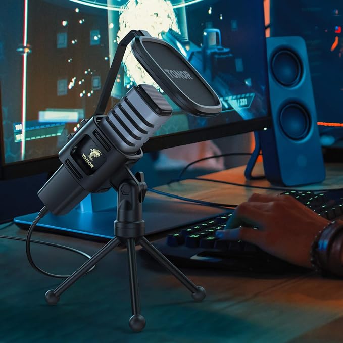 TONOR USB Microphone for PC, Cardioid Condenser Computer Mic - Image 8