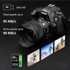 32GB Memory Card U3, BOYMXU Professional 1000 x Class 10 Card U3 Memory Card - Image 2