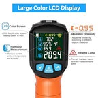 Infrared Thermometer Gun, TEMIRUP Digital Laser Temperature Gun, -58°F to 1472°F - Image 3