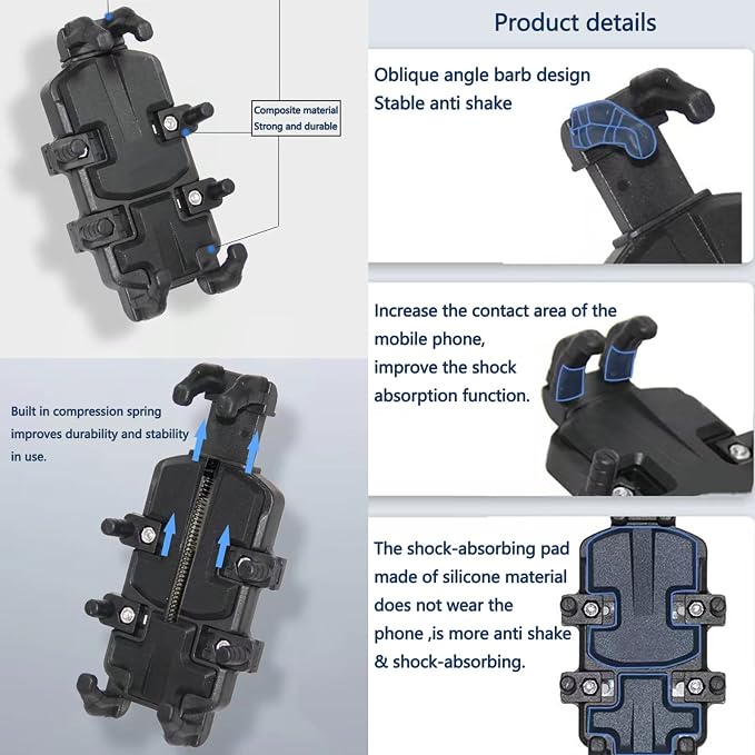 Mounts Phone Mount with Handlebar U-Bolt Base - Image 4