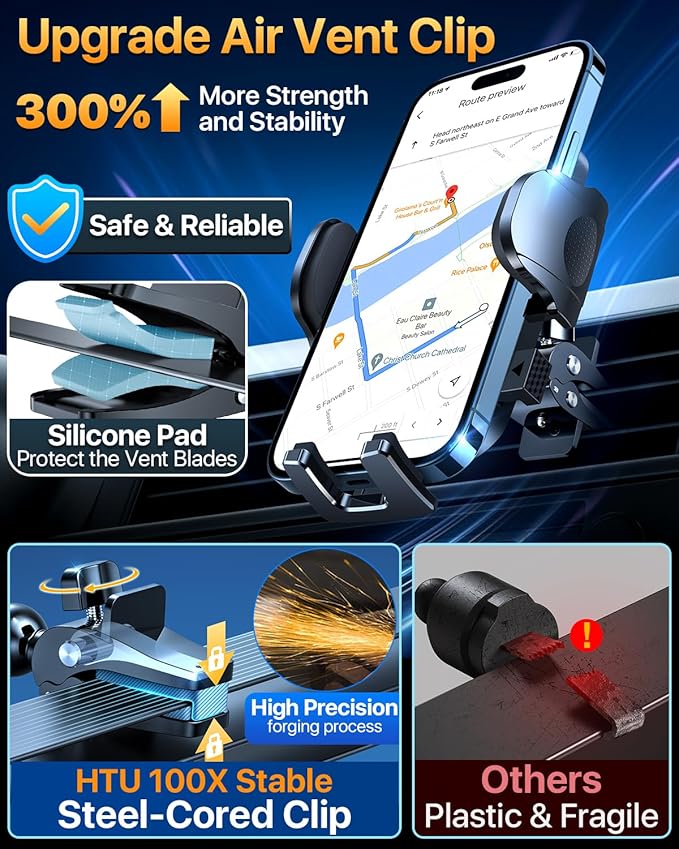 2025 Ultimate Car Phone Mount【98+LBS Strongest Suction & Military-Grade】【Patent - Image 6