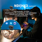 4K Native NDI|HX3 POV Box Camera PoE, Simultaneously HDMI & SDI Output - Image 4