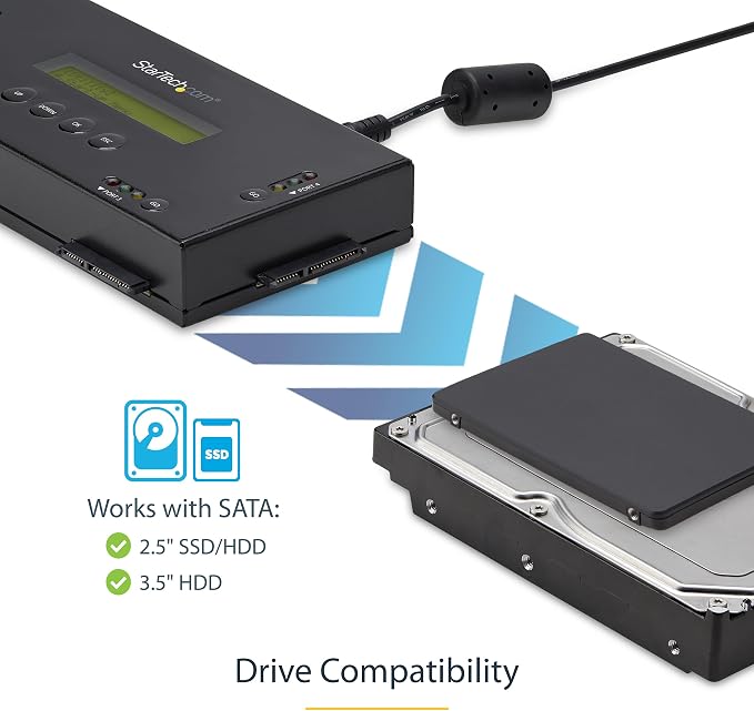 StarTech.com 4 Bay SSD/HDD Hard Drive Eraser, 2.5/3.5" SATA, Hostless - Image 3