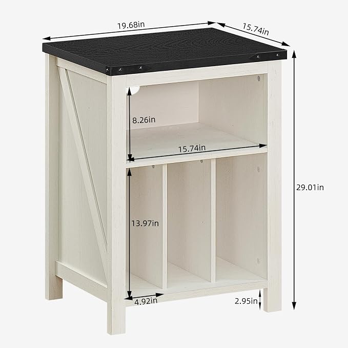 Record Player Stand with Vinyl Record Storage Holds up to 160 Albums, Large - Image 2