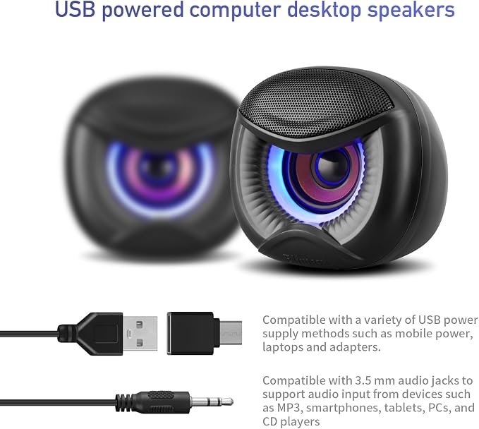 USB Powered Computer Speakers - Image 2