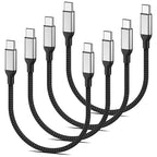 6inch USB C to USB C Cable 4Pack, 60W Short USB C Charger Cable, 0.5ft Type C by AceceneUSBChargingCables