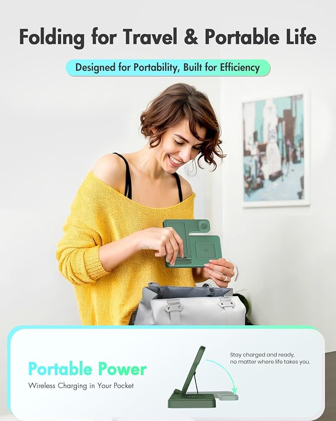 Wireless Charger Stand Charging Station: 3 in 1 Charger Multiple Devices - Image 8