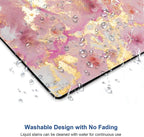 Mouse Pad, Cute Pink Gold Marble Mouse Pads - Image 5
