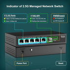 5 Port 2.5G Base-T Smart Web Ethernet Switch Managed - Image 2