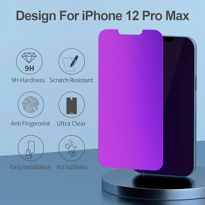 Compatible for iPhone 12 Pro Max Privacy Screen Protector 6.7 Inch - Image 3