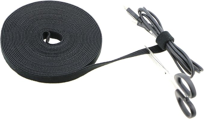 Pasow fastening tape Cable Tie Double Side Nylon Power Wire Management 3/4Inch - Image 4