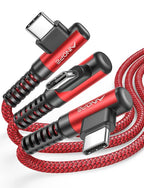 AINOPE USB C to USB Cable 3.1A USB Fast Charge Right Angle, Resistant Nylon by AINOPE10yearsforphoneaccessories