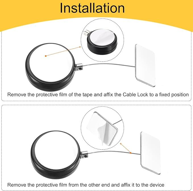 MECCANIXITY 3.3ft Retractable Cable Lock - Image 6