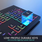 Wired Backlit Keyboard, Lighted Computer Keyboard - Image 4
