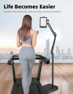 Kindle Floor Stand with Remote Page Turner, Tablet Stand with 11lb Stable Base - Image 4