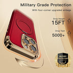 COOLQO for iPhone 15 Pro Max Case 6.7'' Upgraded 360° Spin Magnetic Stand - Image 5