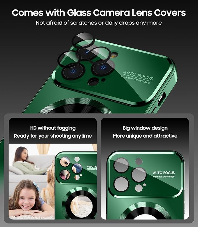 Magnetic for iPhone 13 Pro Case, Built-in Camera Lens Protector, Compatible - Image 2