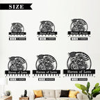 Personalized Skull Motocycle Key Holder Wall Mount, Custom Metal Key Rack Key - Image 6