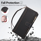 Compatible with iPhone 14 Pro Max Wallet Phone Case-PU Leather Magnetic Flip - Image 6