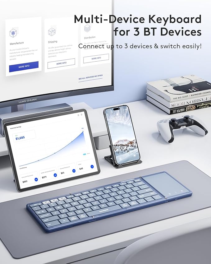 Samsers Foldable Bluetooth Keyboard - Image 2