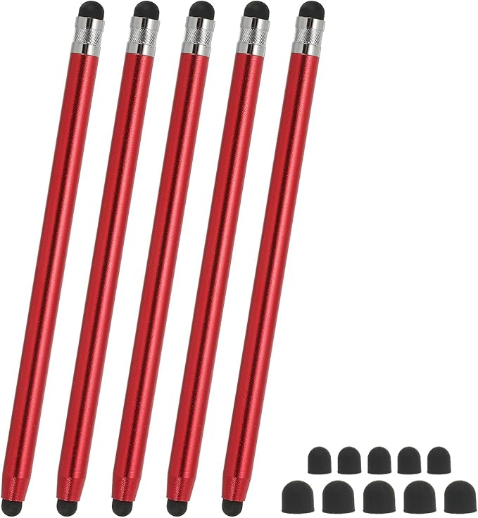 PATIKIL 5 Pcs Stylus Pens for Touch Screens, 2 in 1 High Sensitivity Universal by PATIKIL