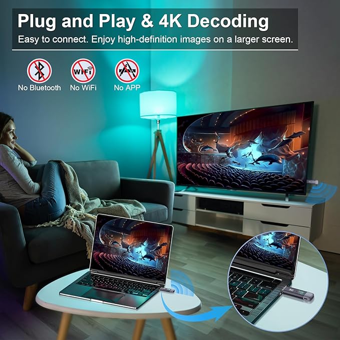 TTQ Wireless HDMI Transmitter and Receiver, TTQ Wireless HDMI Extender 4K - Image 2