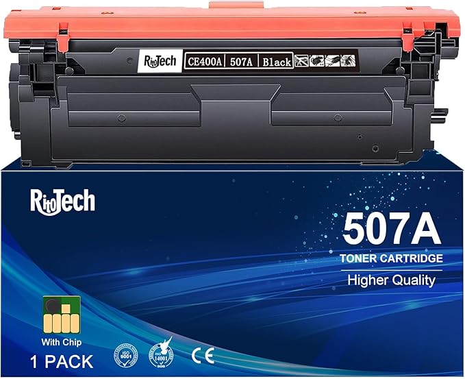 507A Black CE400A Toner Cartridge, Replacement Compatible by RitoTech