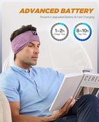 Perytong Sleep Headphones Bluetooth Headband, Headband Headphones - Image 7